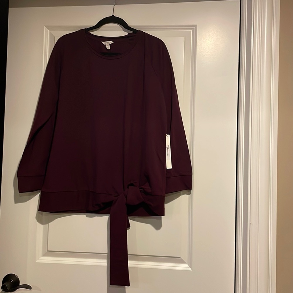 NWT Caslon purple sweatshirt​